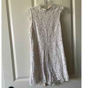 White lace romper